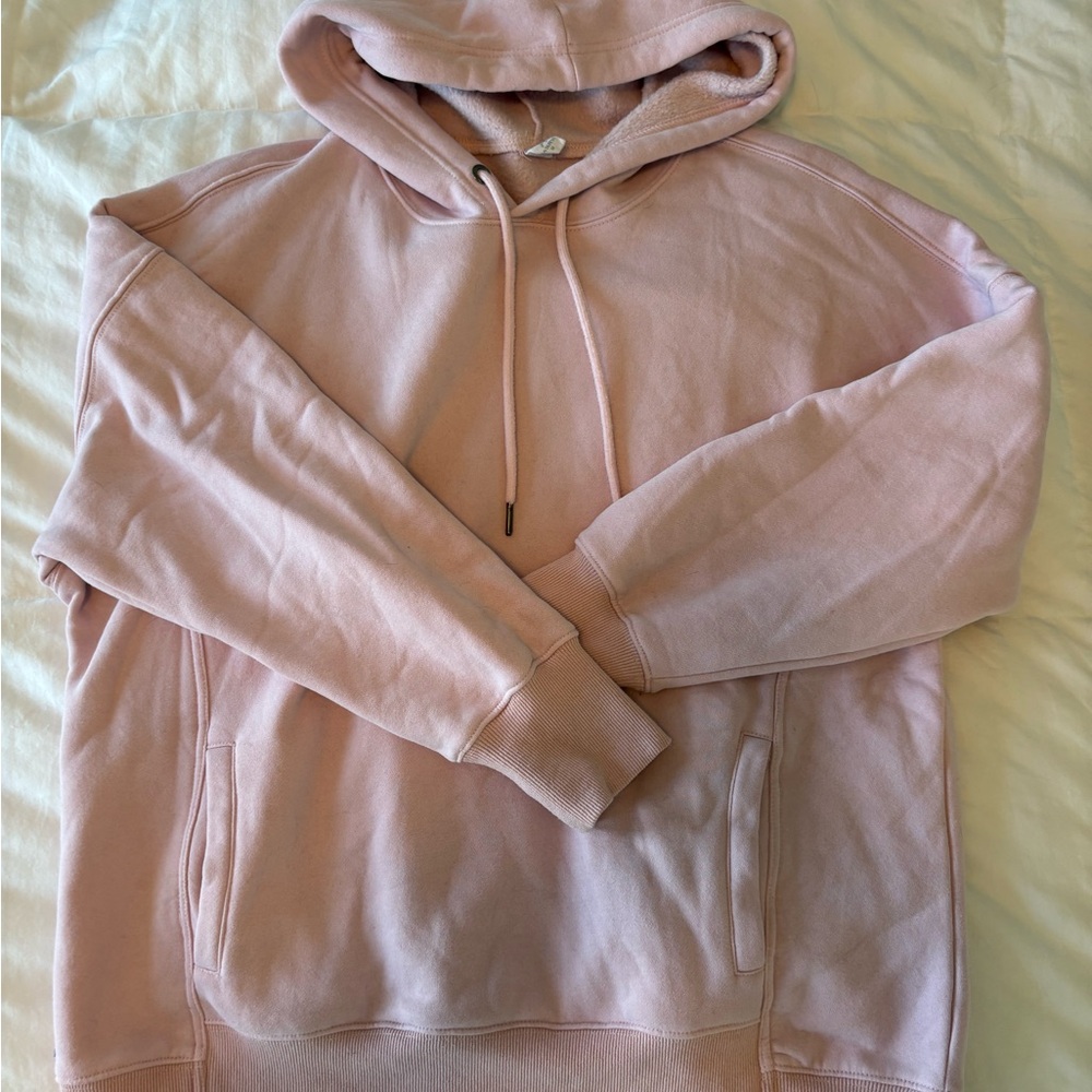 Women's Light Pink Hoodie Sweatshirt Size M